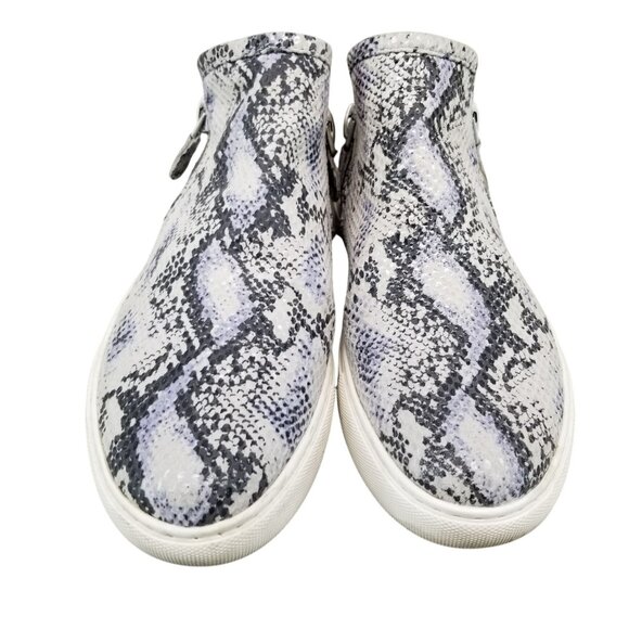 Kenneth Cole Shoes Womens Size 6.5 Gray Reptile Leather Lowe Gentle Souls Sneake - Picture 4 of 11